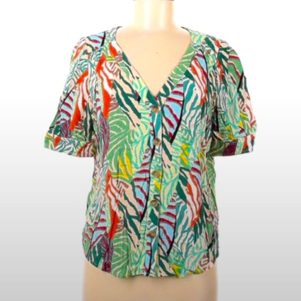 Anthropologie Maeve tropical top